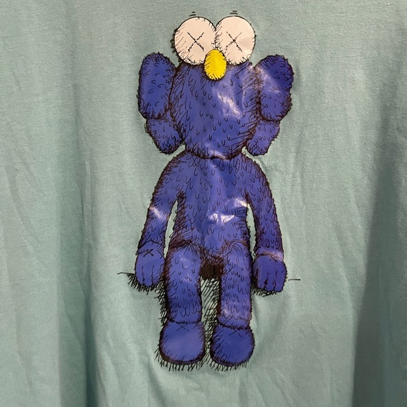 KAWS X Uniqlo Men's Size M Blue BFF - Picture 4 of 6